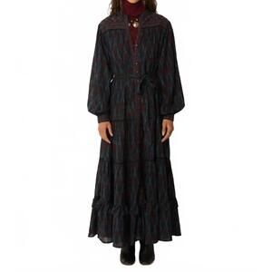 NEW MAISON HOTEL ciro maxi dress in firework ocean